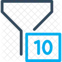 10 Filtro Filtro Embudo Icono