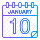 January Day Calendar Icon