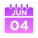 Jun Week Time Icon