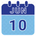 June Date Calendar Icon