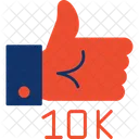 10 K Likes  Icon