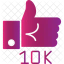 10 K Likes  Icon