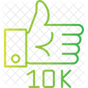 10 K Likes  Icon