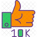 10 K Likes Icon
