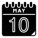 Mai 10 Mai Kalendertag Symbol