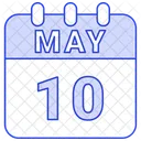 May Calendar Date Icon