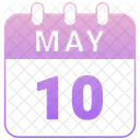 May Calendar Date Icon