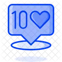 10 me gusta  Icon