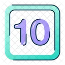 10 Number 10 Number Icon