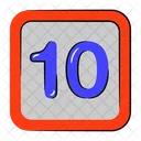 10 Number 10 Number Icon