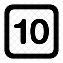 10 Number 10 Number Icon