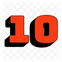 10 Zahl 10 Zahl Icon