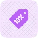 10 Percent Tag  Icon