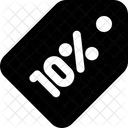 10 Percent Tag  Icon