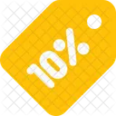 10 Percent Tag  Icon