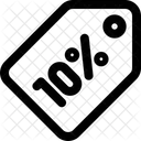 10 Percent Tag  Icon