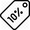 10 Percent Tag  Icon