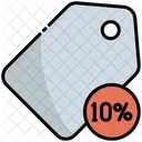 10 por ciento  Icono