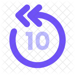 10 S Backwards  Icon