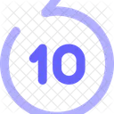10 Second Backward  Icon