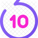 10 Second Backward  Icon