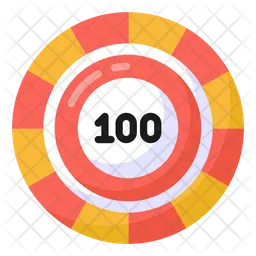 100 Chip  Icon