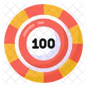 100 Chip  Icon