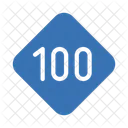 100 Geschwindigkeit  Symbol