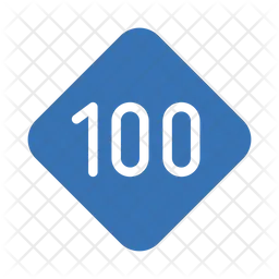 100 Geschwindigkeit  Symbol