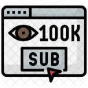 100 K Subscriber  Icon