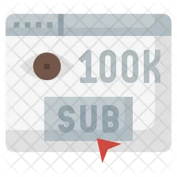 100 K Subscriber  Icon