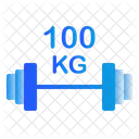 100 Kg Barbell  Icon