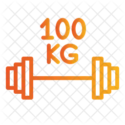 100 Kg Barbell  Icon