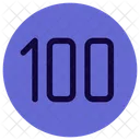 100 km Geschwindigkeit  Symbol