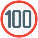 100 Km Speed  Icon