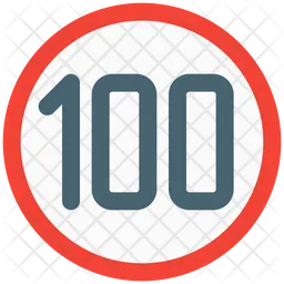 100 Km Speed  Icon
