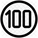 100 Km Speed  Icon