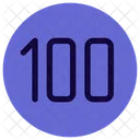 Vitesse de 100 km  Icône