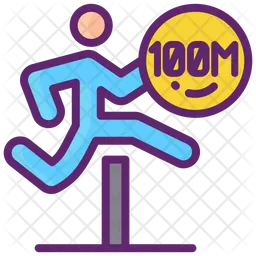 100 M Hurdles  Icon