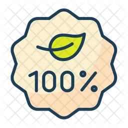 100 Organic  Icon