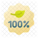100 Organic  Icon