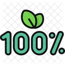 100 Percent 100 Vegan Icon