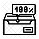 100 Prozent Zustellbarkeit  Symbol