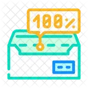 100 Prozent Zustellbarkeit  Symbol