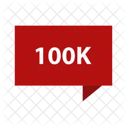 100K Comment  Icon