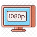 1080 P Monitor High Definition Monitor Hd Monitor Icon