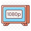 1080 P Tv 1080 P Display Hd Tv Icon