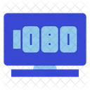 1080p 텔레비전  아이콘