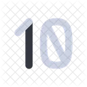 10 Number Ten Icon