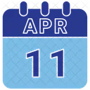 11 April April 11 11 Date Icon